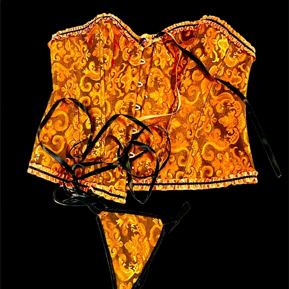 1 3xl Rust Color Corset Brand New - Picture 2 of 8